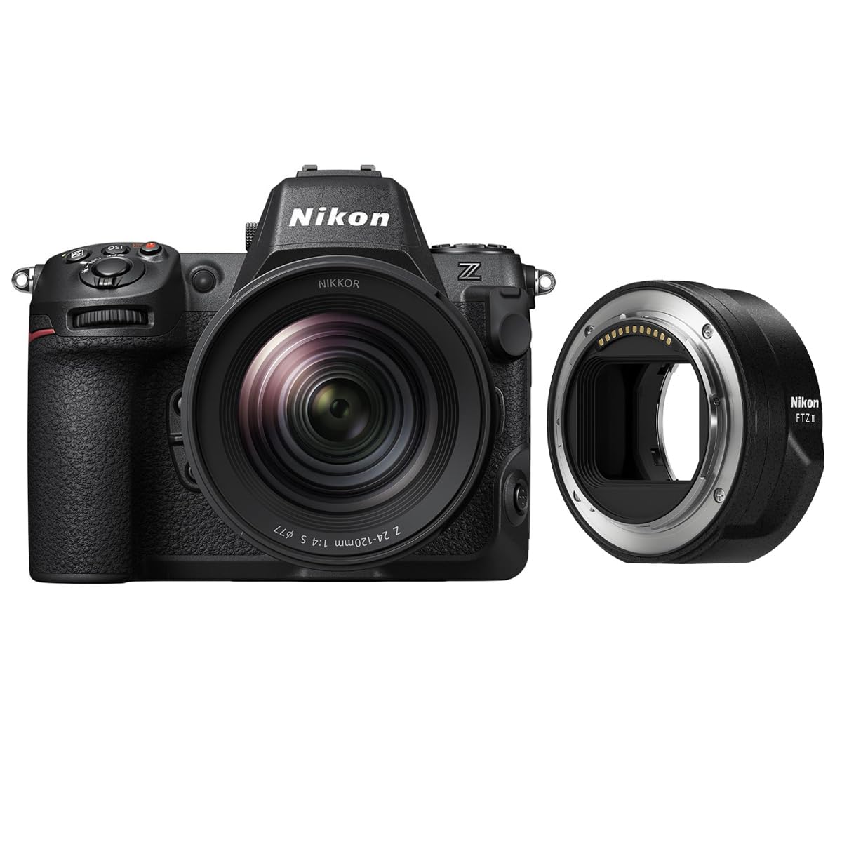 Nikon Nikon Z8 Mirrorless Camera With 24- F4 Lens And Ftz Ii Adapter Kit