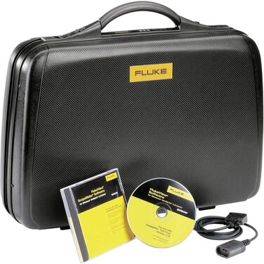 Fluke SCC190EFG FlukeView Software and Optically Isolated USB Cable Hard Carrying Case, For 190 Series ScopeMeter