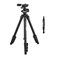 Nikon 16749 Compact Outdoor Four-Section Aluminum Alloy Tripod (Black) Bundle with Nikon Lenspen Cleaning System (2 Items)