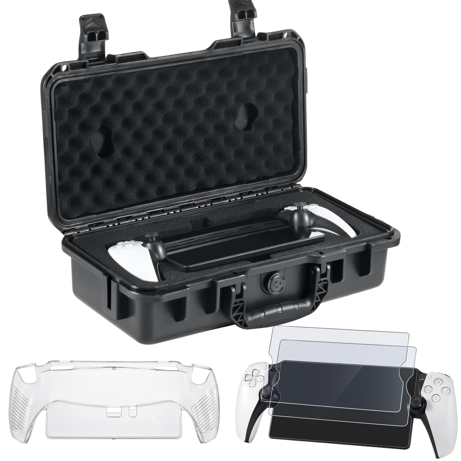 Zenacce Zenacce Hard Carrying Case Bundle For Playstation Portal Remote Player