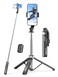 Selfie Stick &amp; Phone Tripod, All in 1 Selfie Stick Tripod with Remote, Phone Travel Tripod Stand for Video Recording, Live Streaming, Photograph, Group Photo, Vlog Compatible with All Cellphones
