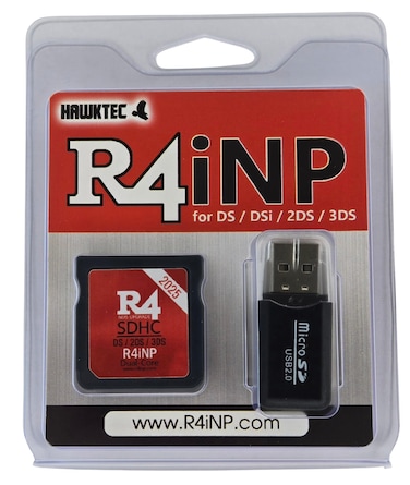 HawkTec R4 2025 R4iNP SDHC Dual Core Update Adapter Memory Card for NDS DS DSI 2DS 3DS New 2DS New 3DS XL, No Timebomb