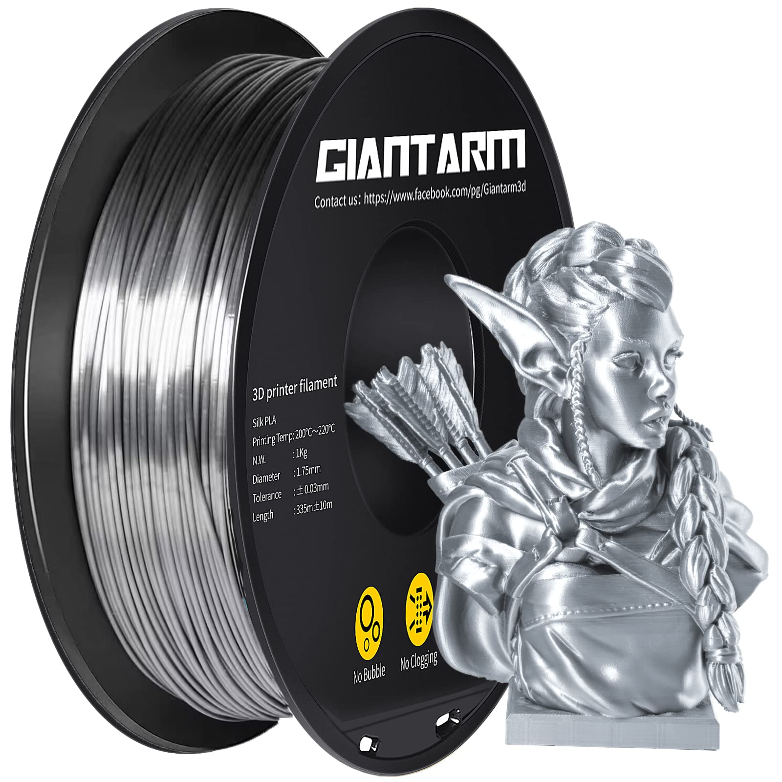 Giantarm Giantarm Silk Metallic Pla 1 1kg 1.75 MM