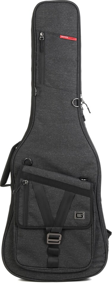 Gator Cases Transit Series Electric Guitar Gig Bag; Charcoal Black Exterior (GT-ELECTRIC-BLK)