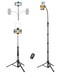 VICTIV 85" Tall Cell Phone Tripod Stand with Gooseneck and Remote, Portable Travel Tripod Stand, Overhead Tripod for iPhone 16 15 14 Pro Max/13/12/Android for Recording/Watching/Cooking/Fitness/Vlog