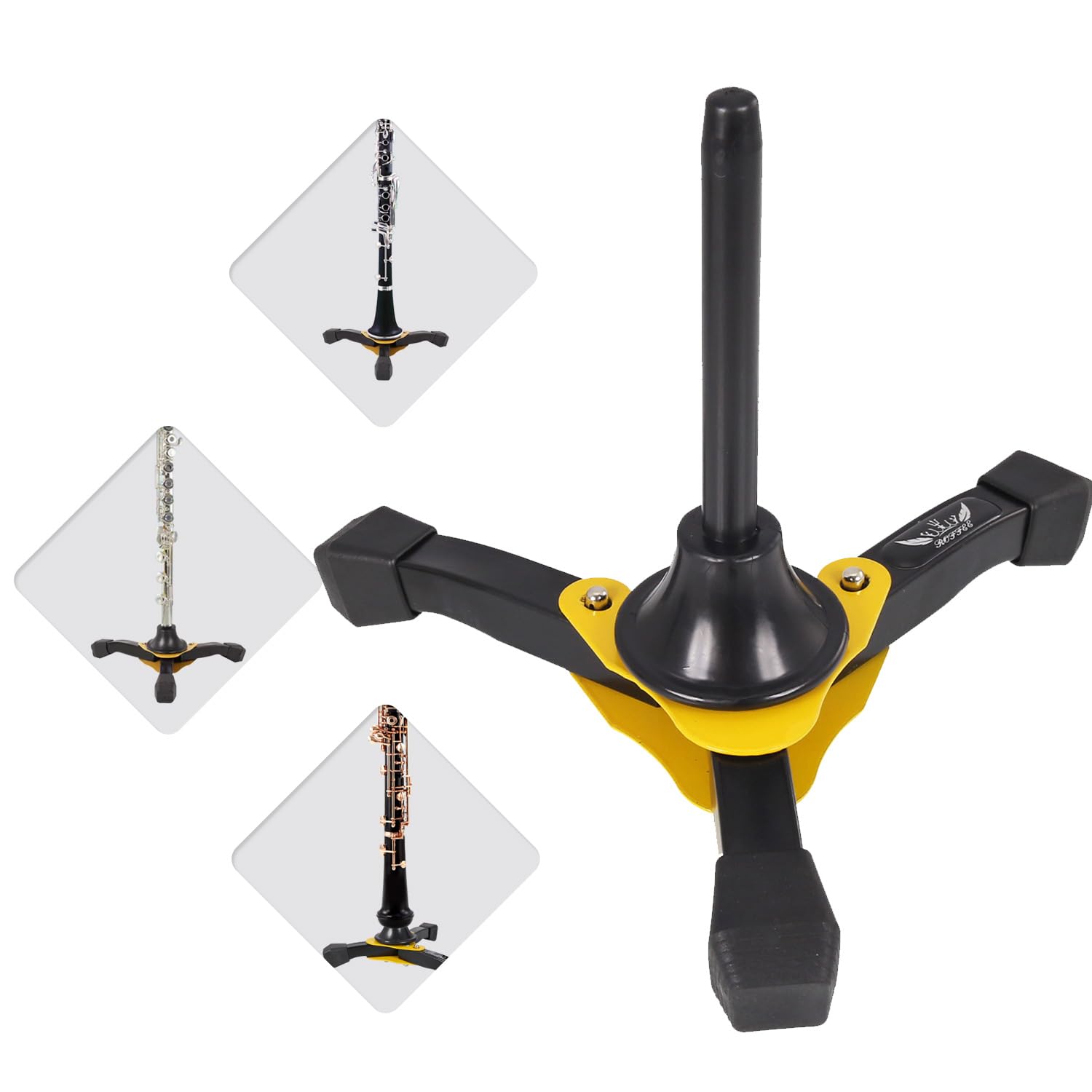 روفّي Roffee Portable Foldable Tripod Stand For Clarinet And Flute