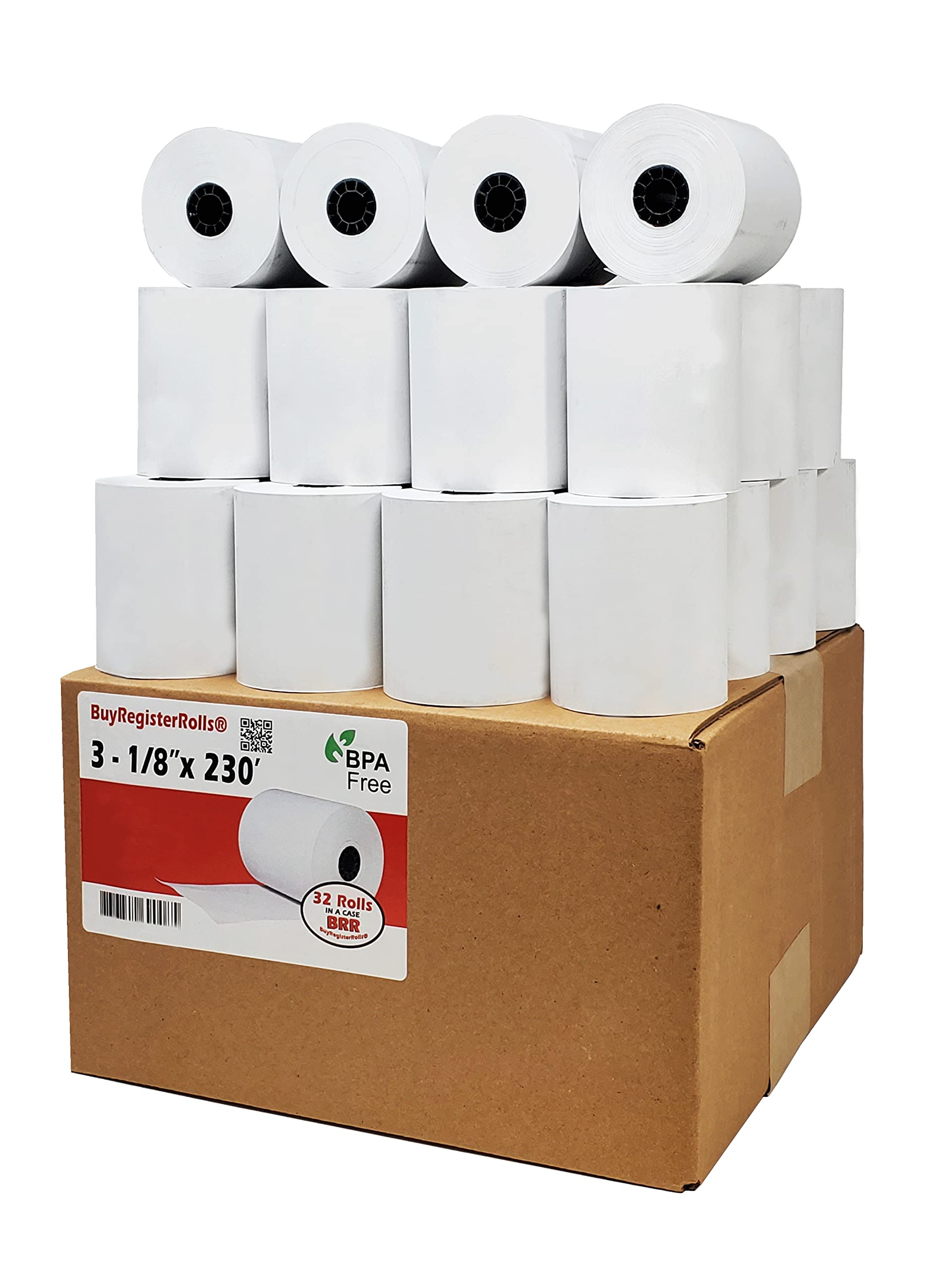باي ريجستر رولز Buyregisterrolls Thermal Paper Receipt Rolls 3 1 8 X 230 3.125x230inch