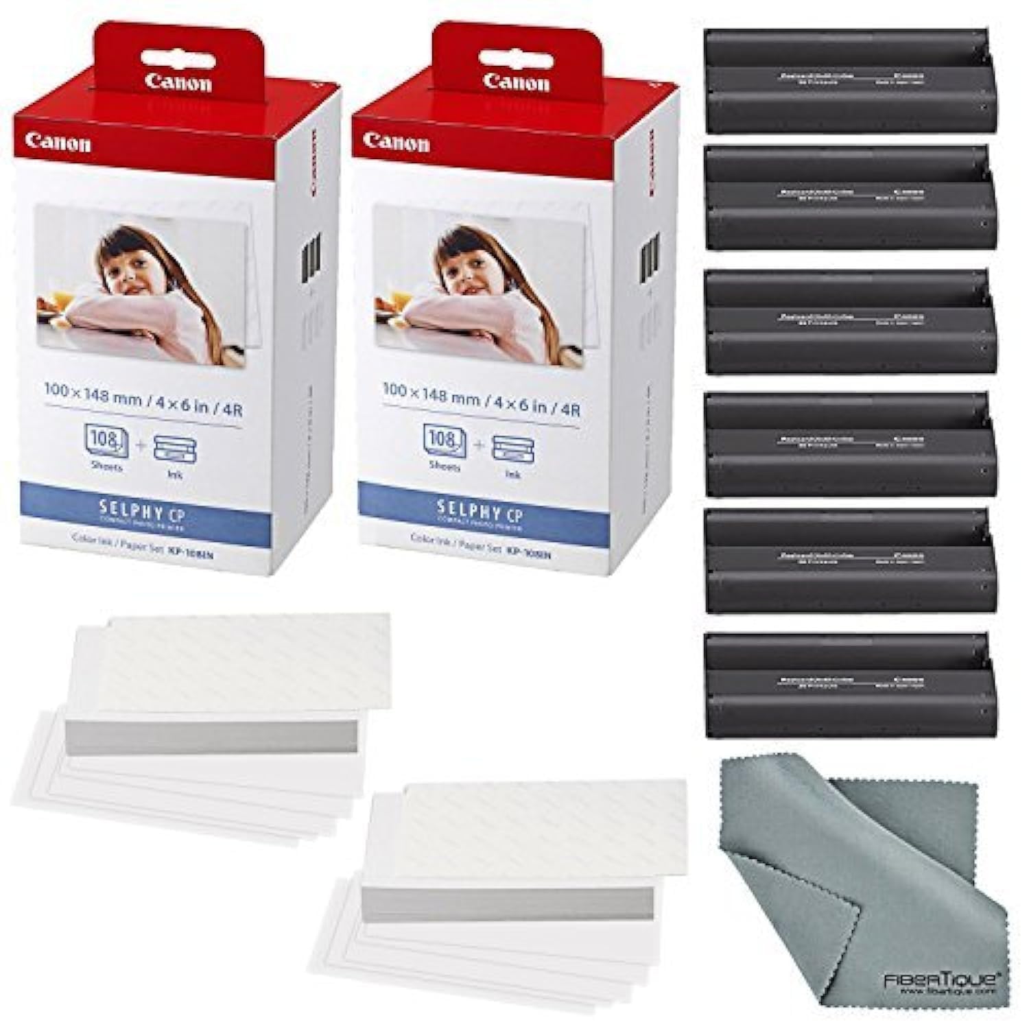 canon Canon kp-108in Color Ink And Paper Set 216 SHEETS