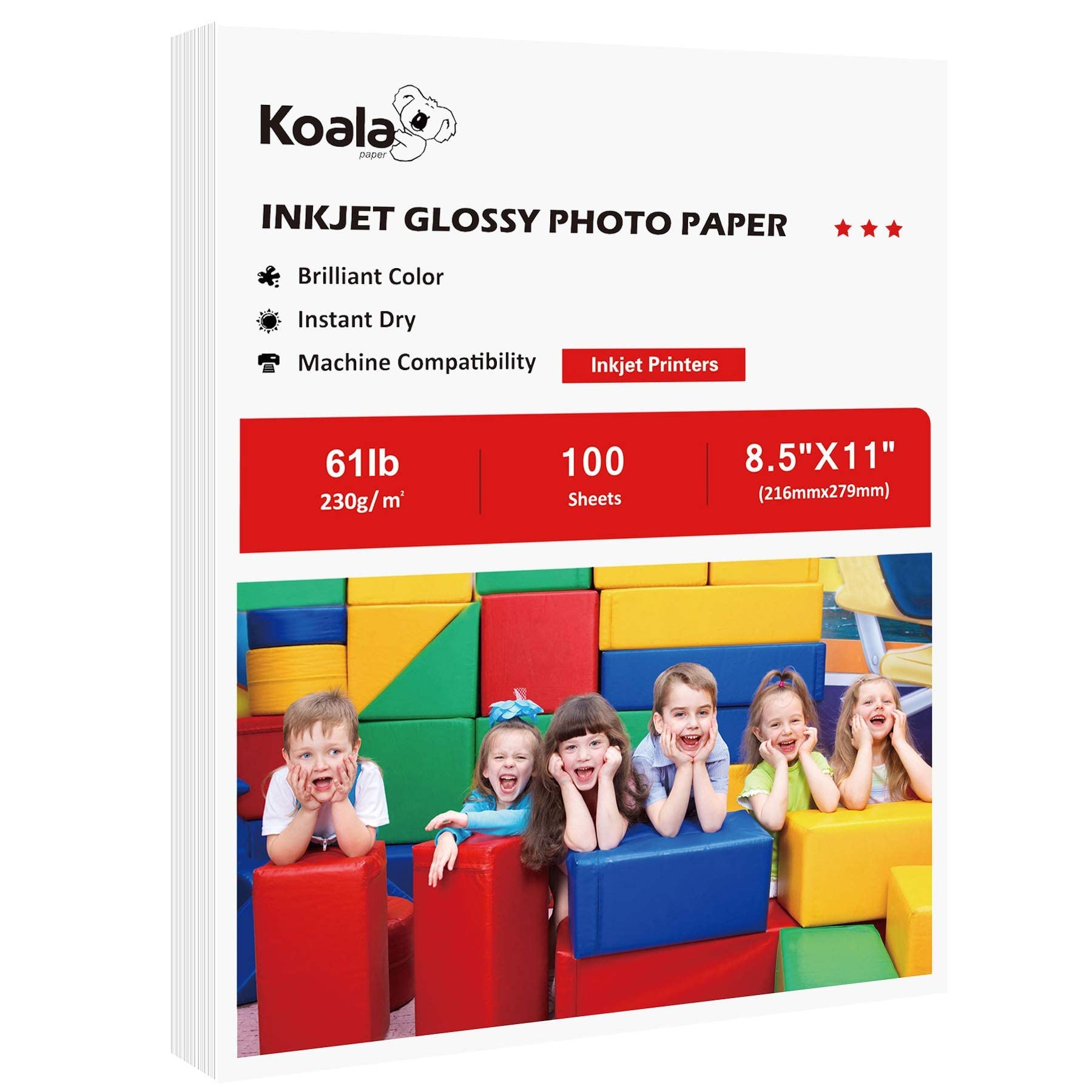 كوالا Koala Heavyweight Photo Paper High Glossy 8 5x11 Inches 8.5x11inches
