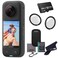 Insta360 X3 - Waterproof 360 Action Camera with 1/2" 48MP Sensors, 5.7K 360 HDR Video, 72MP 360 Photo, 4K Single-Lens, 60fps Me Mode, 2.29" Touchscreen, AI Editing  Bundle includes Lens Guard&amp;256GB