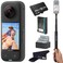 Insta360 X3 - Waterproof 360 Action Camera Bundle Includes Extra Battery, Charger, Invisible Selfie Stick &amp; 256GB Memory Card