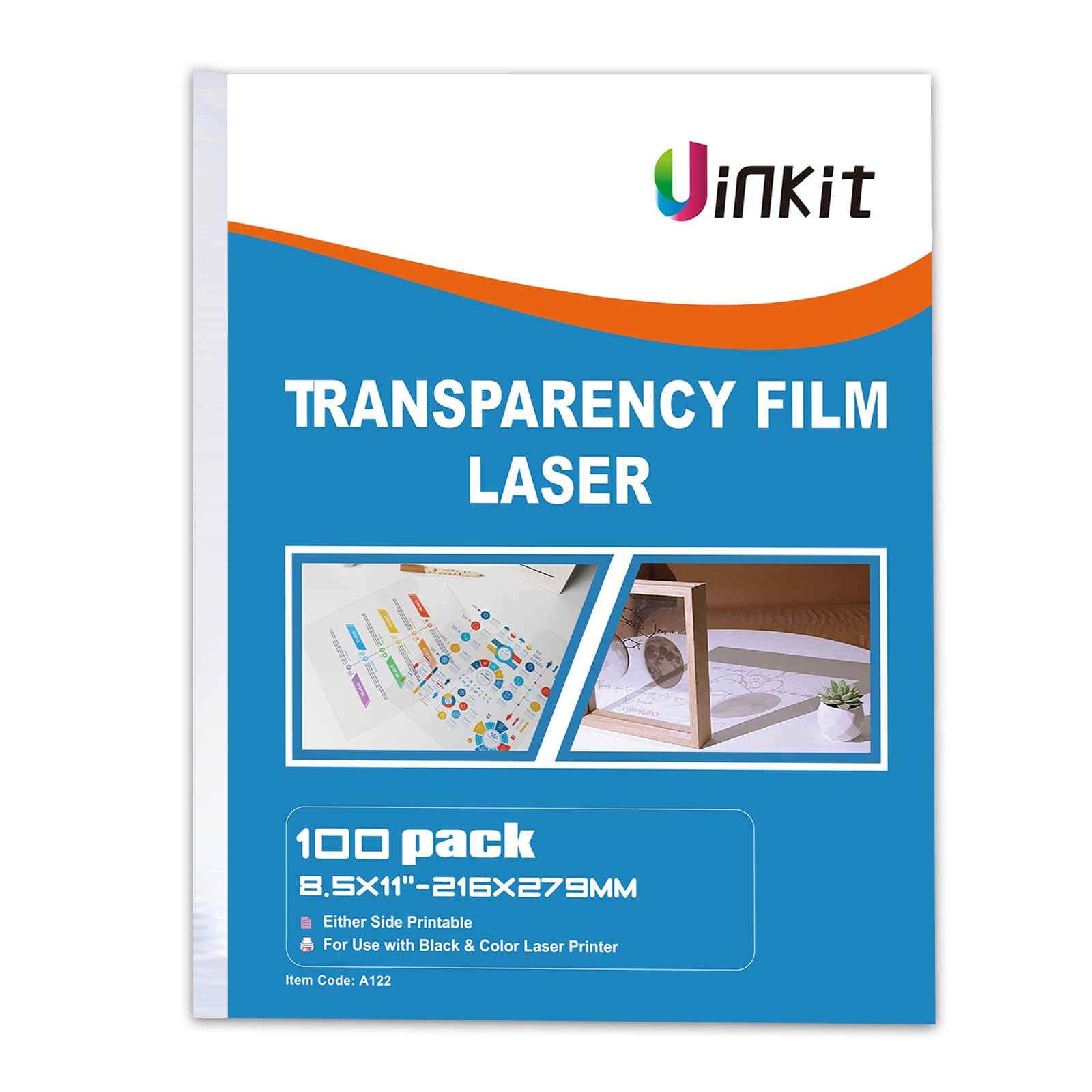 يو إن كيت Uinkit Laser Transparency Film 8 5x11 8.5x11inch