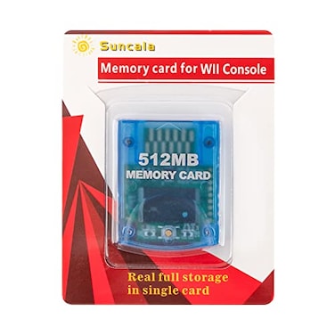 Suncala Memory Card Compatible with Gamecube and Wii Console, 512MB Memory Card for Nintendo Gamecube