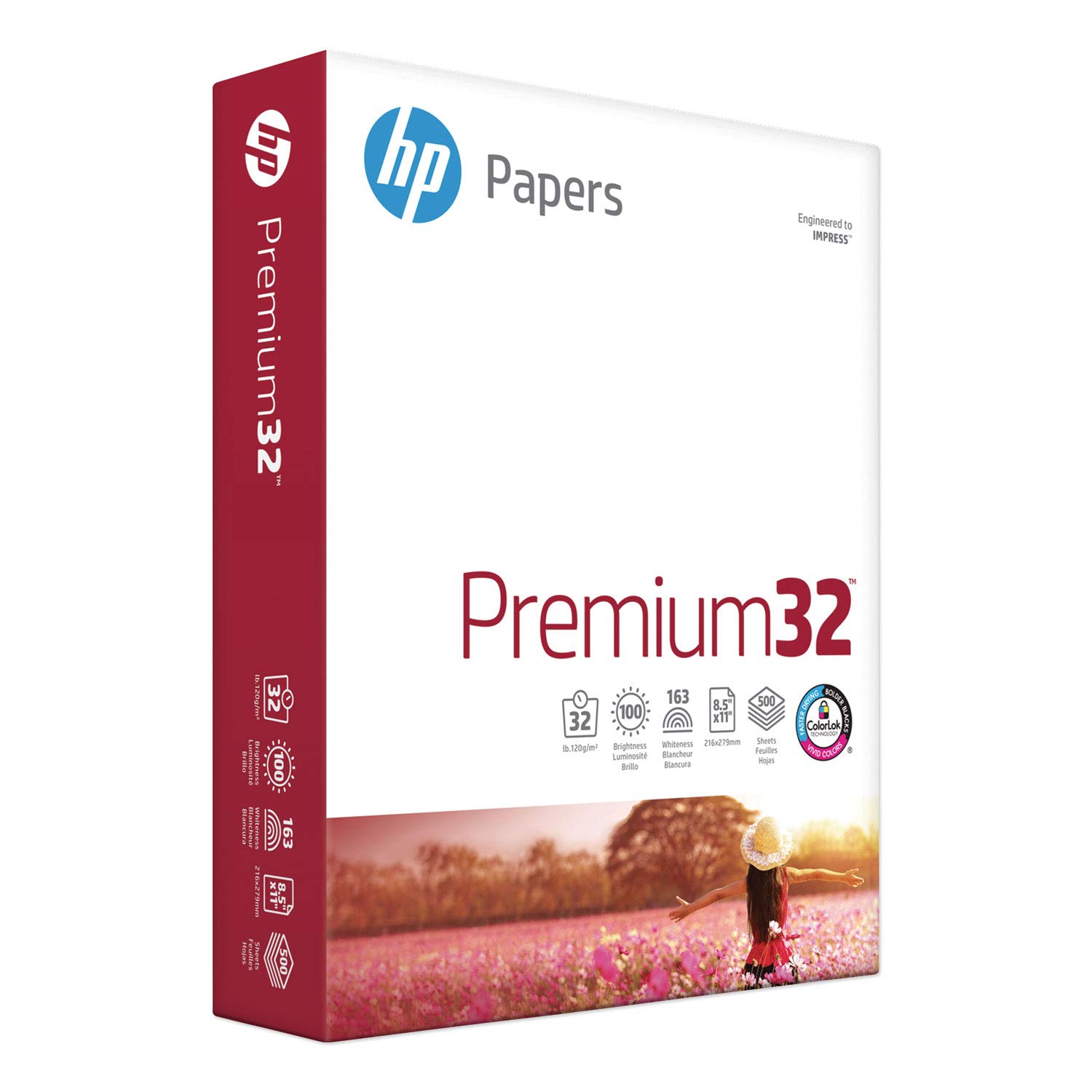 Hp Papers Hp Papers Paper Printer 8 5 X 11 Paper 32 Lb 1 Ream - 500 Sheets 100 Bright Made In Usa 8.5x11inch
