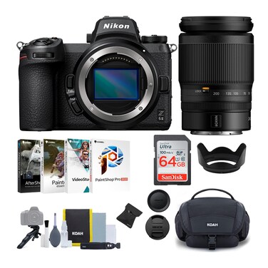 Nikon Z 6II Mirrorless Digital Camera with 24-200mm f/4-6.3 VR Lens and Accessory Bundle (5 Items)