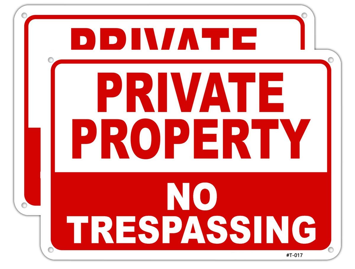 Dxyizus Signs Dxyizus Signs No Trespassing Signs 2 PACK