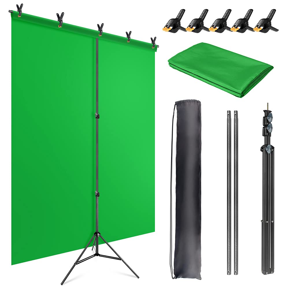 جيبوتو Jebutu Screen Backdrop Kit With Stand 5x6.5ft