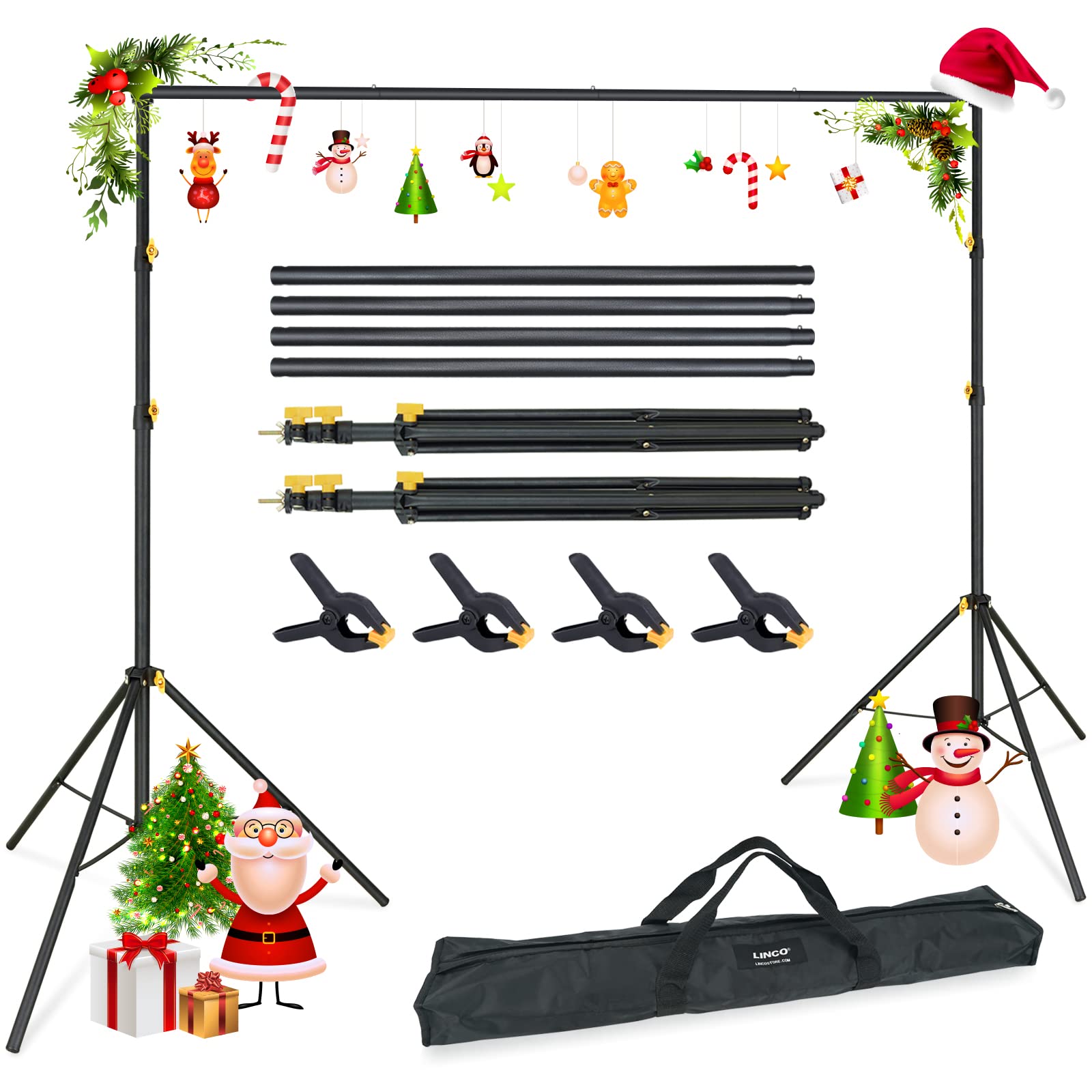 لينكو Linco Lincostore Backdrop Support Stand Kit 10x6.5ft