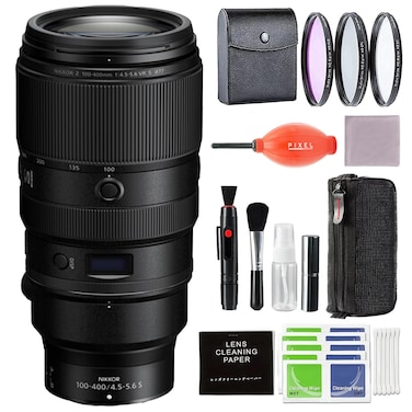 Nikon NIKKOR Z 100-400mm f/4.5-5.6 VR S Lens with Advanced Accessories and Travel Bundle   20106   nikon 100-400mm z Lens