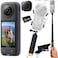 Insta360 X4 Dive Bundle- Waterproof 360 Action Camera with 1/2" 48MP Sensors, 8K 360 HDR Video, 72MP 360 Photo  Bundle Includes Selfie Stick, Floating Grip, Lens Cap (256GB)
