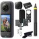 Insta360 X4 Extended Selfie Stick Bundle(3m/9.8ft)-8K Waterproof 360 Action Camera with 1/2" 48MP Sensors, 8K 360 HDR Video  Bundle Includes 3m Extended Selfie Stick, Lens Cap (256GB)