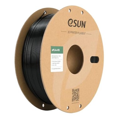 eSUN High Speed PLA+ Filament 1.75mm, 3D Printer Filament Speedy PLA Plus for Fast Printing, Dimensional Accuracy +/- 0.03mm, 1KG Cardboard Spool (2.2 LBS) 3D Printing Filament for 3D Printers, Black
