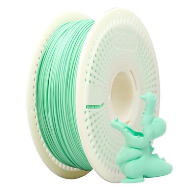 eSUN Matte PLA Refilament 1.75mm and Upgarded eSpool+ Set, Reusable and Removable Filament Spool Replacement with 3D Printer Refill Matte PLA, 1KG Spoolless 3D Printing Filament, Mint Green