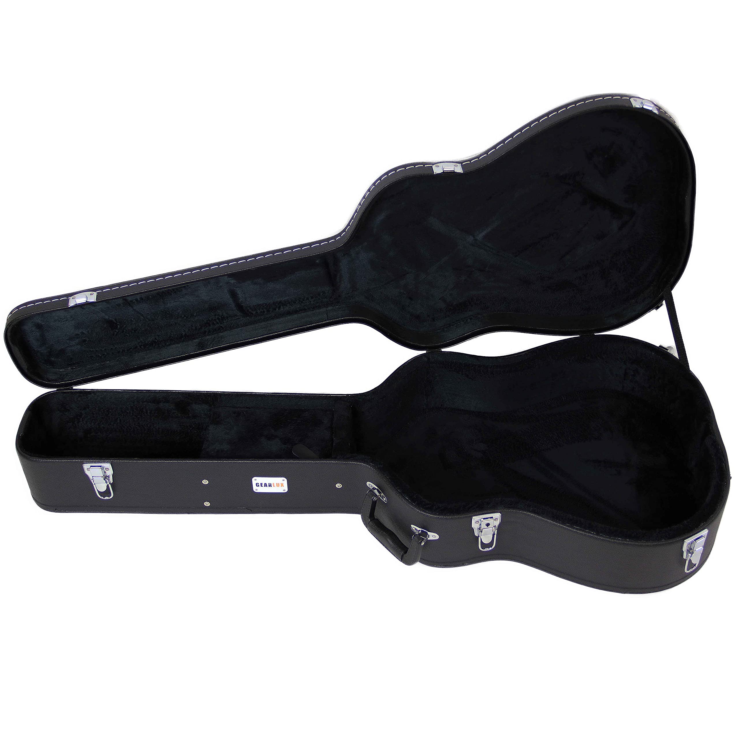 جير لوكس Gearlux Dreadnought Acoustic Guitar Hardshell Case With Accessory Compartment