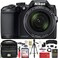 Nikon COOLPIX B500 16MP 40x Optical Zoom Digital Camera 32GB Bundle Includes Camera, Bag, 32GB Memory Card, Reader, Wallet, AA Batteries + Charger, HDMI Cable, Tripod, Beach Camera Cloth and More
