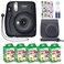 Fujifilm Instax Mini 11 Instant Camera Charcoal Gray + MiniMate Accessory Bundle &amp; Compatible Custom Case + Fuji Instax Film Value Pack (50 Sheets) Flamingo Designer Photo Album