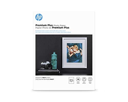 hp Hp Plus Photo Paper Glossy 8 5x11 In 50 Sheets 8.5x11in