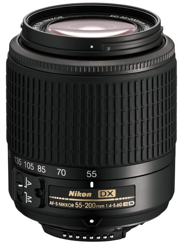 Nikon 55-200mm f/4-5.6G ED AF-S DX Autofocus Zoom Lens - International Version (No Warranty)