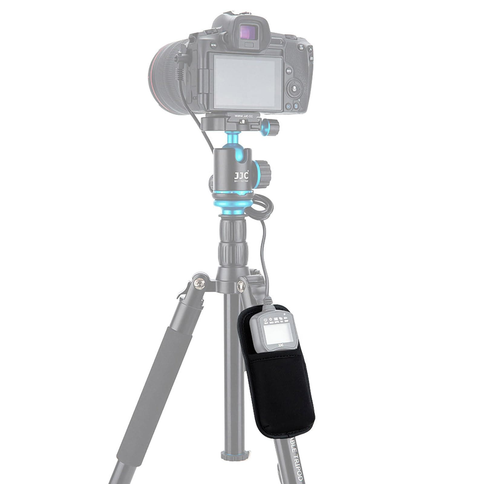 jjc Jjc Camera Remote Control Holder Strap On Tripod