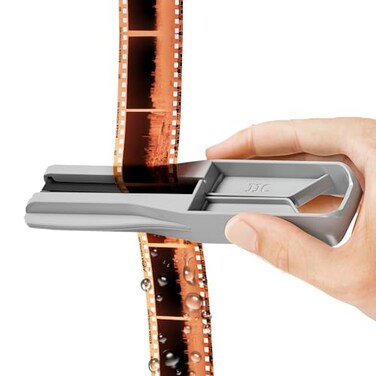 JJC 35mm 120 Film Squeegee,Film Wiper Compatible for 135 120 Negative Film with Soft Silicone Blades to Streak Free Wiping &amp; No More Marks