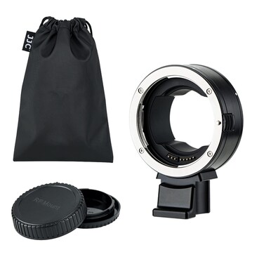 EF-EOS R Auto Focus Lens Mount Adapter for Canon EF EF-S Mount Lens to RF Mount Camera EOS R100 R8 R50 R5 R6 Mark II R10 R7 R3 R5 C R6 R RP with Tripod Foot+RF Lens Rear Cap+EF Mount Camera Body Cap