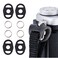2 Pairs Camera Strap Eyelet Split O Ring &amp; Leather Cover Piece for Leica Q3 A6700 A6600 A6500 A6400 A6300 A6100 A6000 A7RIV A7RIII A7II A7S A9 X-E4 X-T4 X-T3 X-T30 X-Pro3 X-S10 X100V Z7II Z6II Z5 Z50
