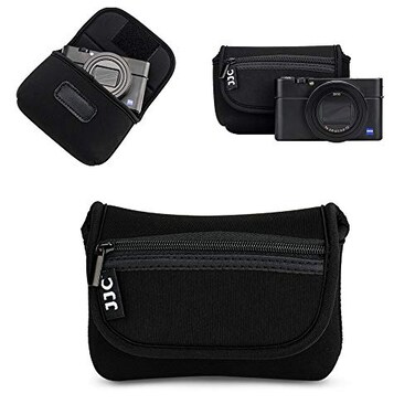 JJC Compact Camera Case Travel Pouch Sleeve for Canon G7X G9X G5X SX740 SX620 Sony ZV-1 II ZV1II ZV1 ZV-1F ZV1F RX100 VII VI VA IV Olympus TG-7 TG-6 TG-5 TG-4 Fuji XP140 XP130 XP90 Ricoh GR III &amp; More