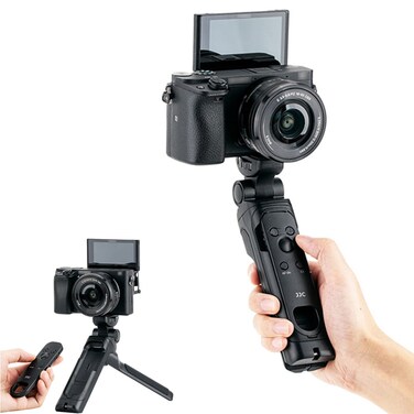 JJC GP-VPT2BT Wireless Bluetooth Remote Shooting Grip &amp; Mini Tripod for Sony ZV-E10 II ZV-1F ZV-1 II ZV1 ZV-E1 RX100 VII A6100 A6600 A6700 A7C II A7CR A7CII A7RV A7RIV A7SIII A7IV A7III A9III FX30 FX3