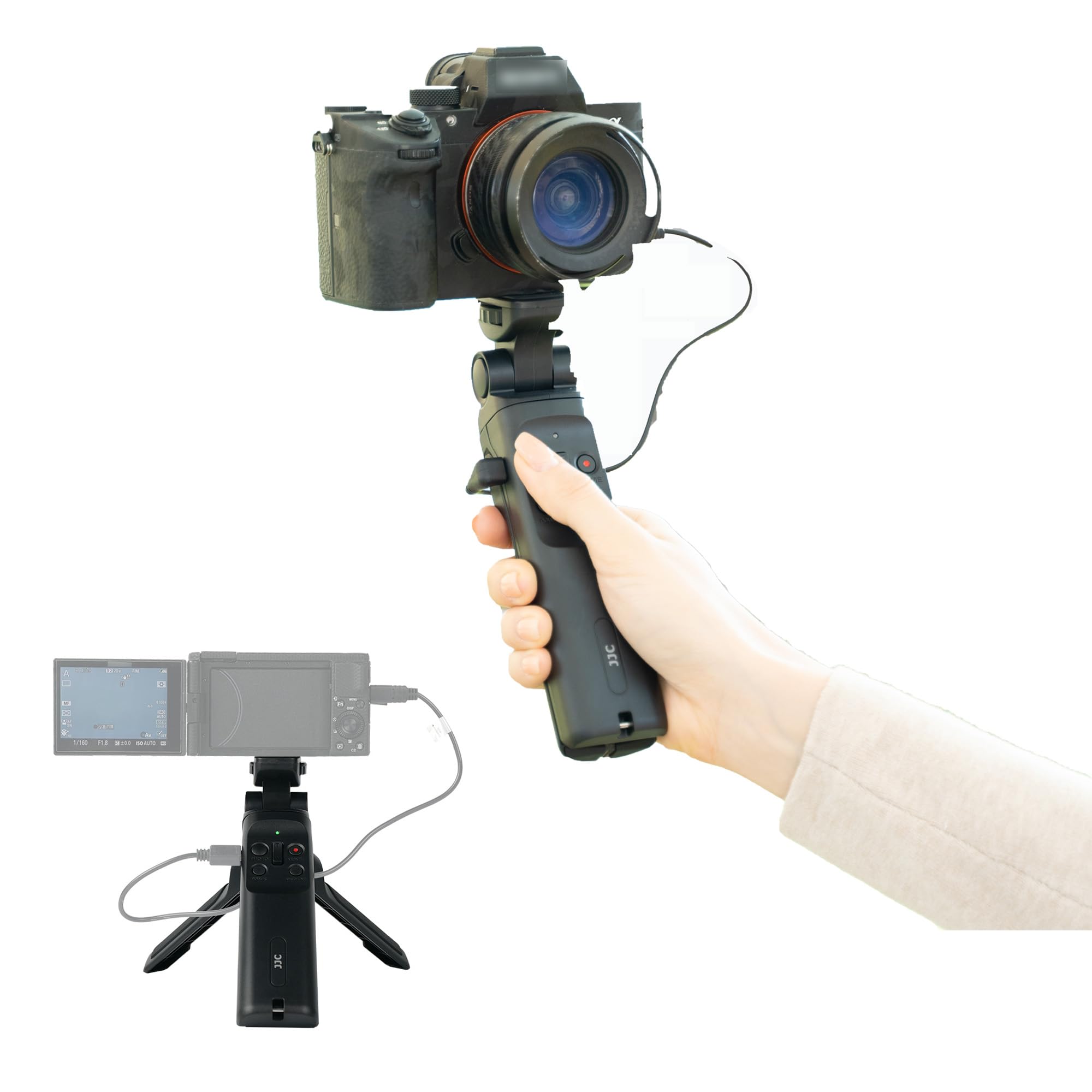 jjc Jjc Wired Remote Shooting Grip Mini Tripod