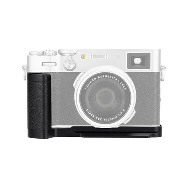 Updated X100V Metal Hand Grip, Handle L Bracket for Fuji Fujifilm X100V Camera (Not for X100VI), Three 1/4"-20 Tripod Hole, Arca Swiss Quick Release Plate, Anti-Slip Pads, with Extra Hand Strap Hole
