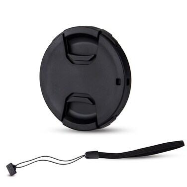 JJC 58mm Front Lens Cap Cover + Elastic Anti-Loss Cap Keeper Leash for Canon EF-S 18-55mm f/3.5-5.6 IS STM, Fujifilm XF 18-55mm f/2.8-4 R LM OIS, XC 16-50mm f3.5-5.6 OIS Lens &amp; More 58mm Thread Lenses