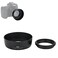 JJC Camera Lens Hood Shade Fits for Canon EF 50mm f/1.8 II Replaces Canon ES-62 Hood Reverse Attaching ABS -Black