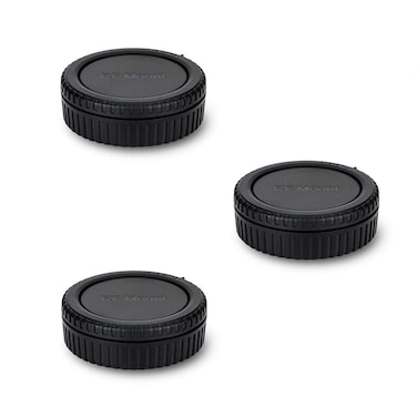 Rear Lens Cap &amp; Body Cap Cover for Canon RF Mount Mirrorless Camera EOS R100 R50 R10 R8 R7 R6 Mark II R6 R5C R5 Mark II R5 R3 R RP Replace RF Rear Lens Cap &amp; R-F-5 Body Cap -3 Packs