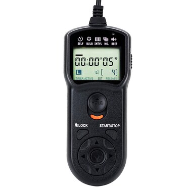 JJC Intervalometer Timer Remote Control Shutter Release for Canon EOS Rebel T6 T7 2000D 90D 80D 70D 60Da 77D T8i T7i T6i T6s SL3 SL2 T5i T4i EOS R R6 Mark II R6 R7 R8 R10 RP R100 M6 Mark II M5 &amp; More