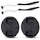 JJC 2-Pack 58mm Front Lens Cap Cover for Canon EOS Rebel T7 T6 T5 T100 4000D T8i T7i T6s T6i T5i T4i T3i T2i T1i SL3 SL2 SL1 XSi XTi with EF-S 18-55mm Kit Lens and other Lenses with 58mm Filter Thread