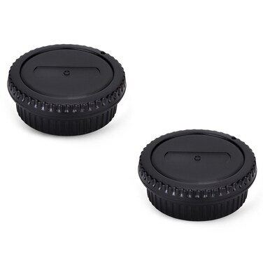 JJC 2-Pack Body Cap Cover and Rear Lens Cap Kit for Canon EOS Rebel T6 T7 T5 T4i T5i T6i T6s T7i T8i SL1 SL2 SL3 60D 70D 77D 80D 90D 5D Mark II III IV 6D 7D &amp; More Canon DSLR Camera with EF EF-S Lens