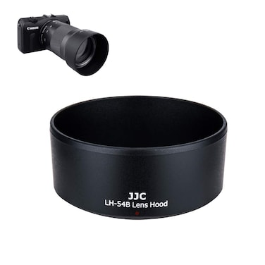 JJC Bayonet Dedicated Lens Hood Shade for Canon EF-M 55-200mm f/4.5-6.3 is STM Lens on Canon EOS M50 M100 Mirrorless Camera, Replaces Canon ET-54B OEM Lens Hood
