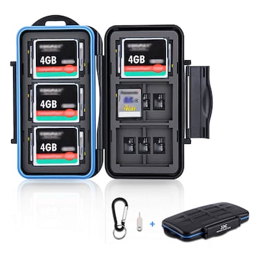 36 Slots SD Card Case Micro SD Card Case CF Card Holder Memory Card Holder Storage for 18 Micro SD Card, 12 SD SDXC SDHC Card, 6 CF Card