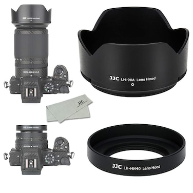 (1+1) Screw on + Bayonet Lens Hood Shade for Nikon Z30 Z50 Z fc Dual Lens Kit (Nikkor Z DX 16-50mm &amp; 50-250mm) Replaces HN-40 and HB-90A Lens Hood