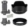 (1+1) Screw on + Bayonet Lens Hood Shade for Nikon Z30 Z50 Z fc Dual Lens Kit (Nikkor Z DX 16-50mm &amp; 50-250mm) Replaces HN-40 and HB-90A Lens Hood